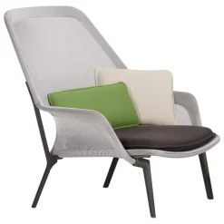Vitra Slow Chair, brun/grädde - choklad