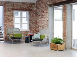 Vitra Slow Chair, brun/grädde - choklad