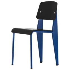 Vitra Standard SP stol, Prouvé Bleu Marcoule - djupt svart