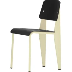 Vitra Standard SP stol, Prouvé Blanc Colombe - djupt svart