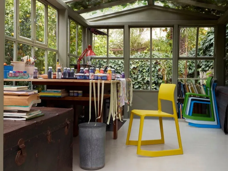 Vitra Tip Ton stol, isgrå