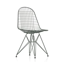 Vitra Wire Chair DKR, dark green