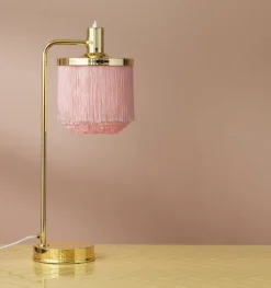 Warm Nordic Fringe bordslampa, pale pink