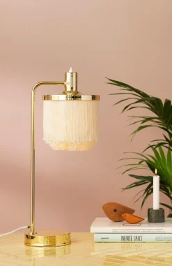 Warm Nordic Fringe bordslampa, cream white