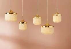 Warm Nordic Fringe pendellampa 20 cm, cream white