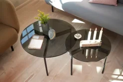 Warm Nordic From Above sidobord, 52 cm, grått - svart