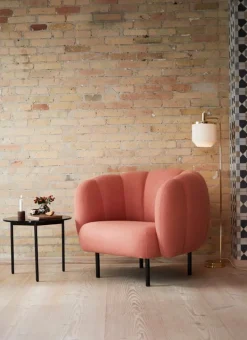 Warm Nordic From Above sidobord, 52 cm, grått - svart