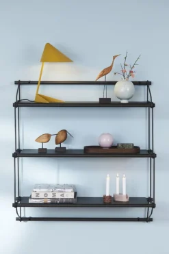 Warm Nordic Parade vägghylla, 3 hyllor, green olive