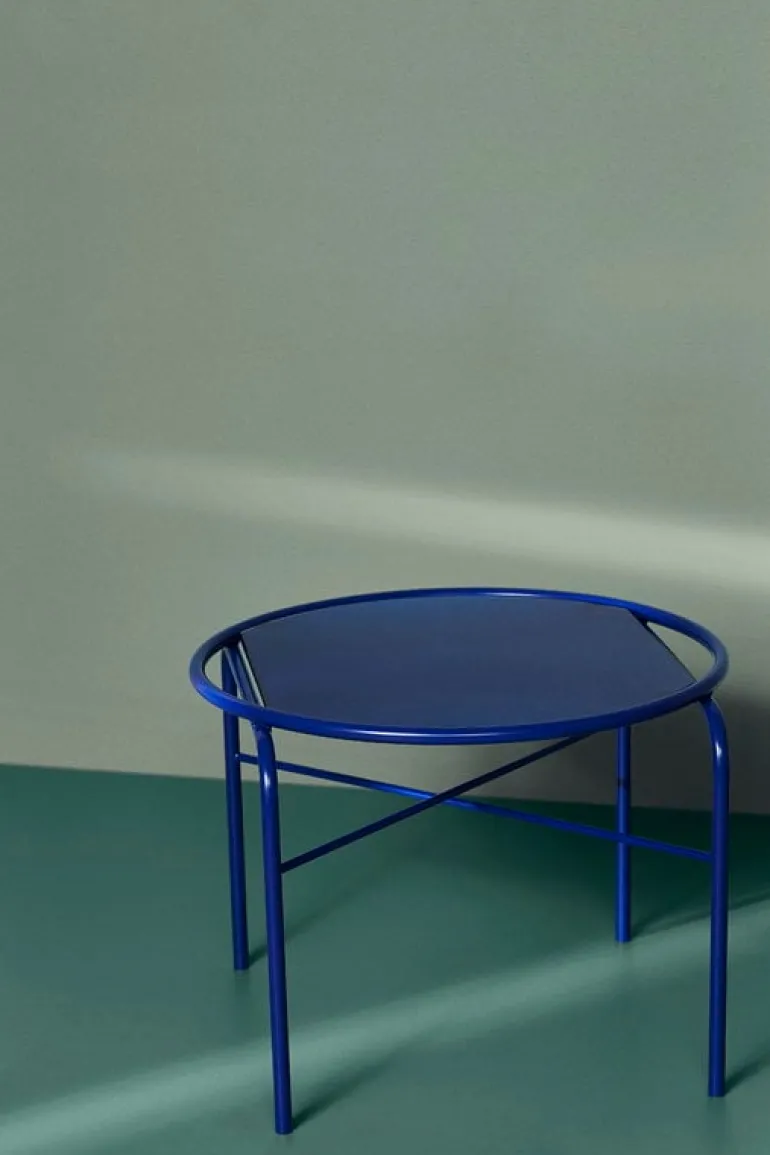 Warm Nordic Secant soffbord, rund, Cobalt blue