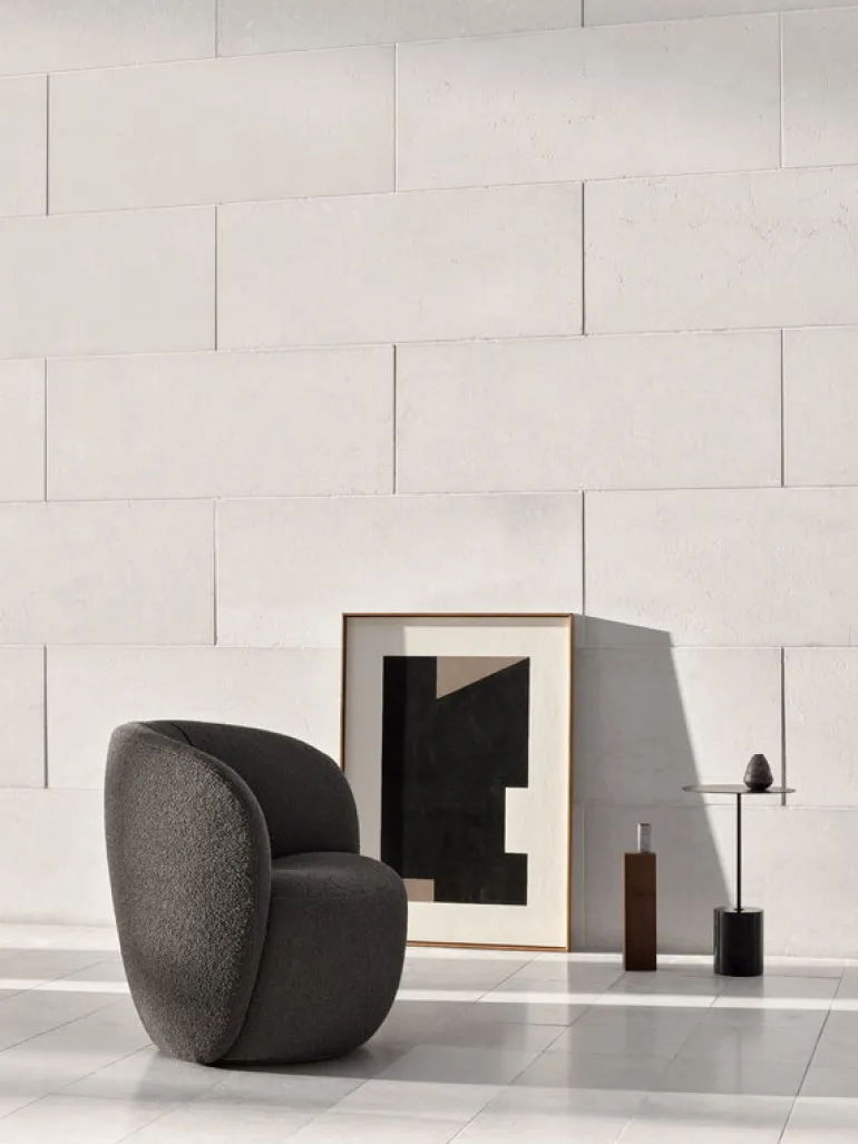 Wendelbo Calibre sidobord, hög, svart - Nero Marquina-marmor