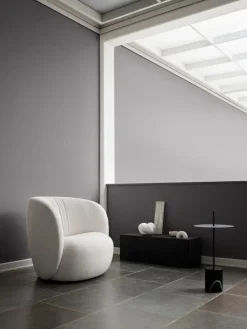 Wendelbo Calibre sidobord med handtag, hög, svart - Nero Marquina-marmor