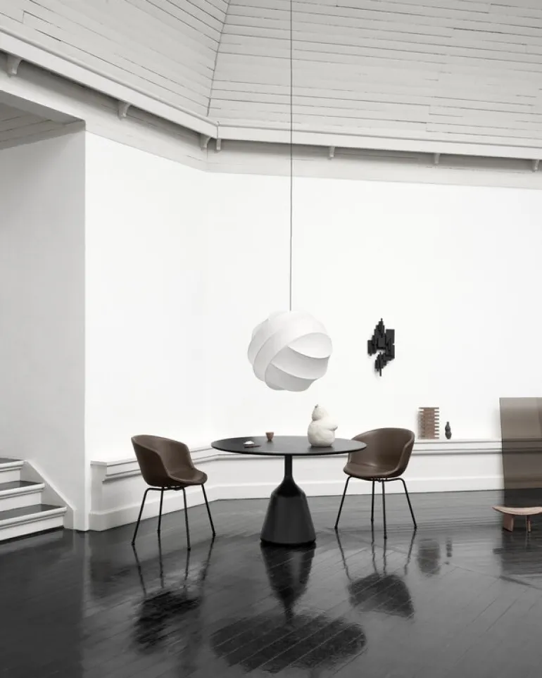 Wendelbo Coin matbord, 120 cm, svart - svart ek