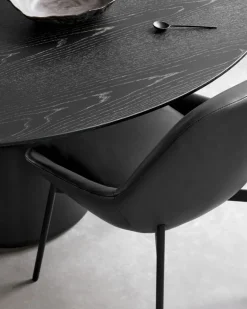 Wendelbo Coin matbord, 150 cm, svart - svart ek