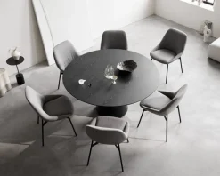 Wendelbo Coin matbord, 150 cm, svart - svart ek