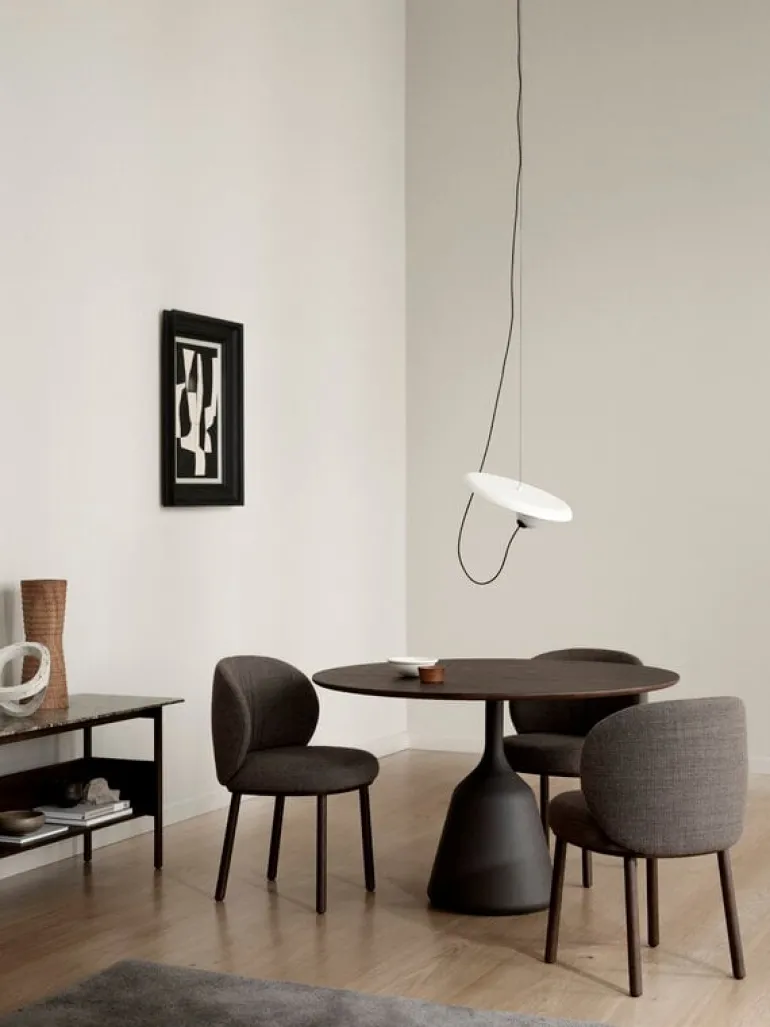 Wendelbo Collect konsolsidobord, låg, mörkbrun - Emperador-marmor