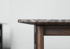 Wendelbo Collect konsolsidobord, låg, mörkbrun - Emperador-marmor