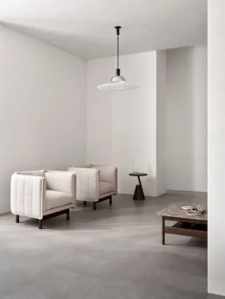 Wendelbo Collect soffbord, litet kvadratiskt, mörkbrun - Emperador-marmor