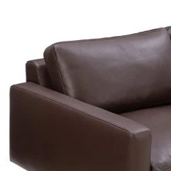 Wendelbo Edge V1 3-sitssoffa, modul 25, svart - Faith 2 mörkbrun