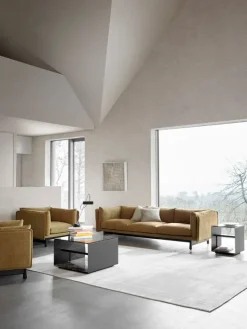 Wendelbo Expose sidobord, litet, brunt glas - Emperador-marmor