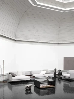 Wendelbo Expose soffbord, medium, brunt glas - Emperador-marmor