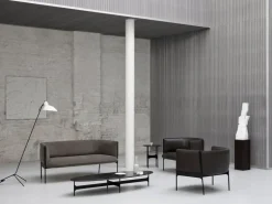 Wendelbo Floema ovalt soffbord, svart - svart marmor