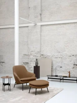 Wendelbo Floema ovalt soffbord, svart - svart marmor