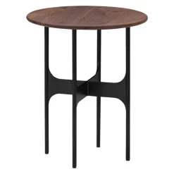 Wendelbo Floema soffbord, litet, svart - valnöt