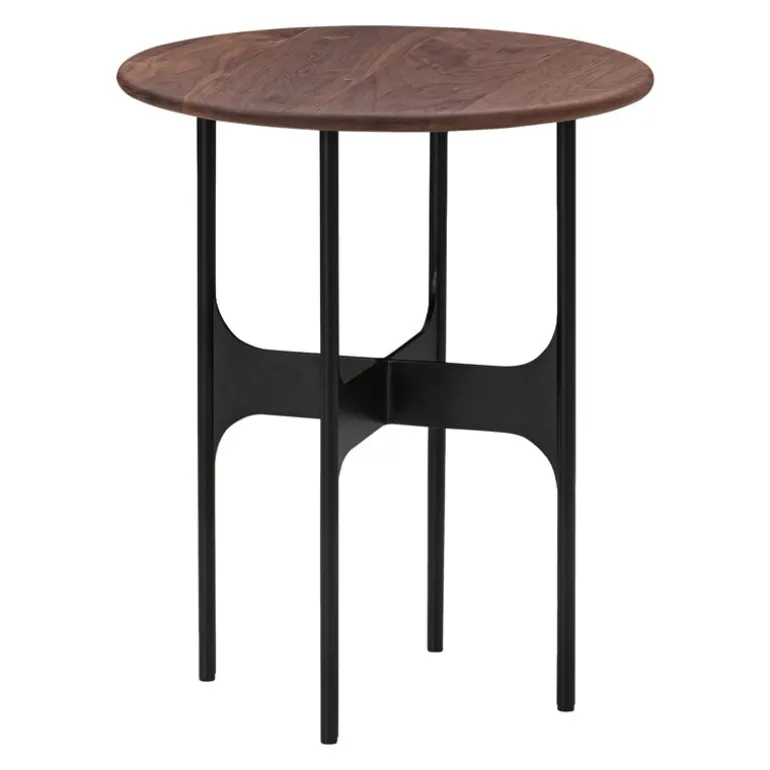 Wendelbo Floema soffbord, litet, svart - valnöt