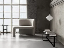 Wendelbo Floema soffbord, litet, svart - valnöt