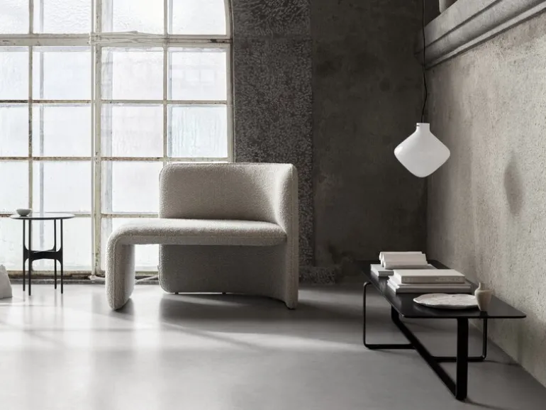 Wendelbo Floema soffbord, litet, svart - valnöt