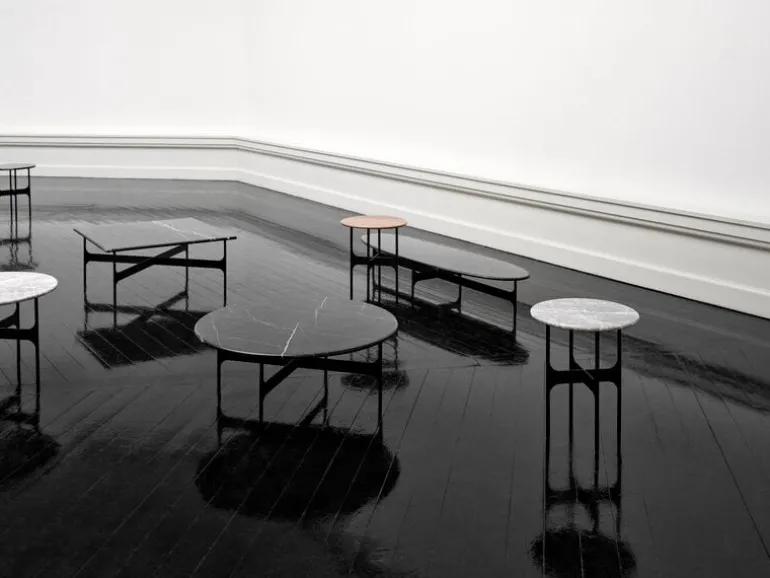 Wendelbo Floema soffbord, litet, svart - valnöt