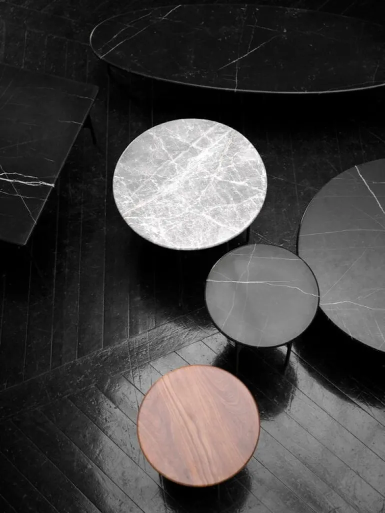 Wendelbo Floema soffbord, litet, svart - valnöt