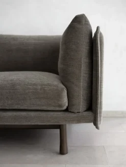 Wendelbo Kite 3-sitssoffa, svartbetsad ek - Roco 08