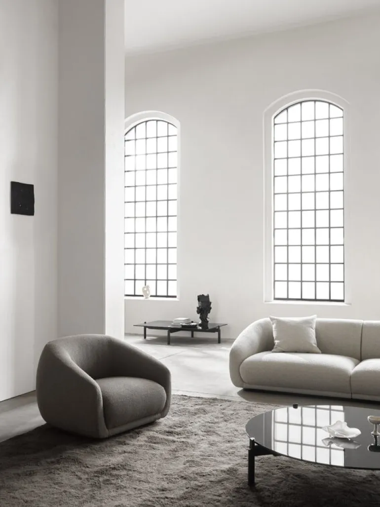 Wendelbo Montholon 3-sitssoffa, Bosa 04 grå