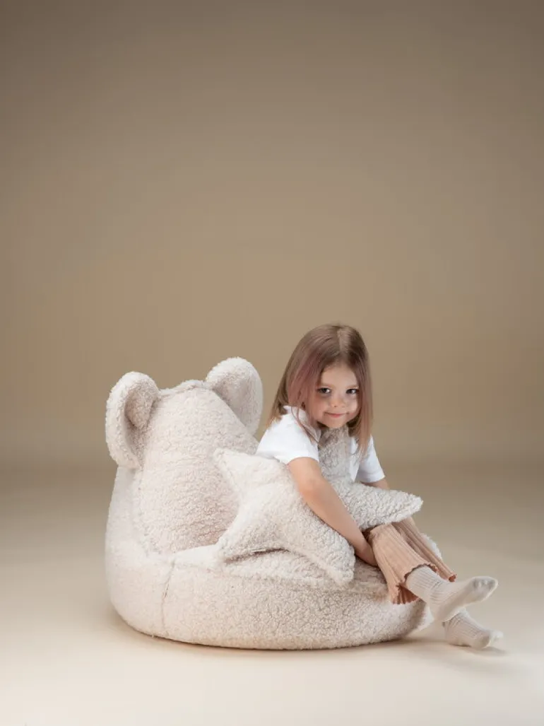 Wigiwama Bear sittsäck, gräddvit