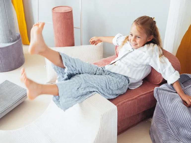 Wigiwama Flip stol, pink mousse