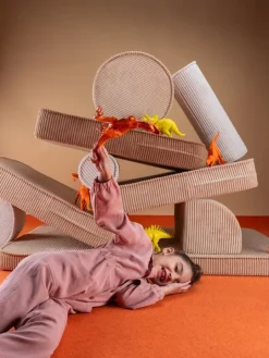 Wigiwama Pouffe set, peppermint green