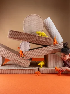 Wigiwama Pouffe set, peppermint green