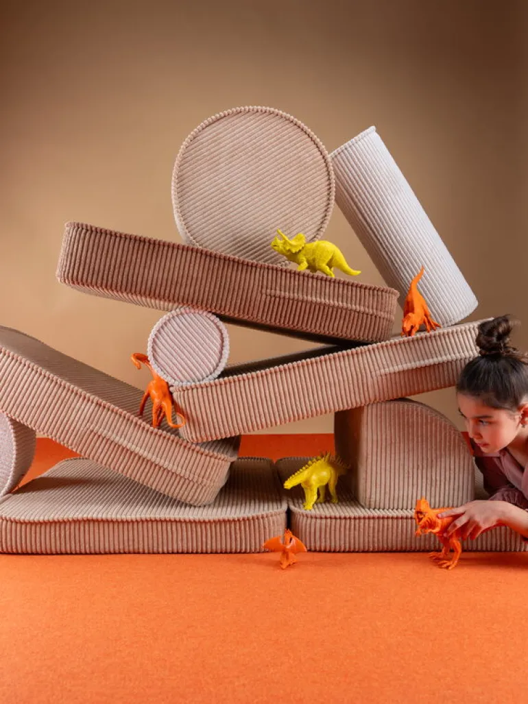 Wigiwama Pouffe set, peppermint green