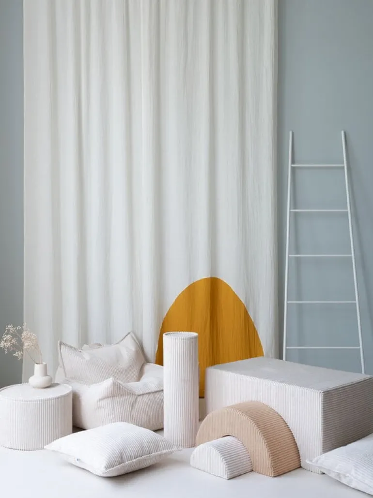 Wigiwama Pouffe set, pink mousse