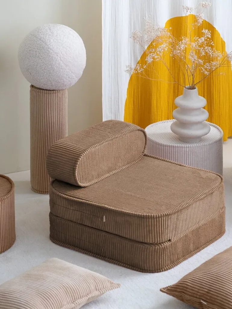 Wigiwama Pouffe set, pink mousse