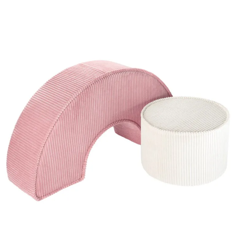 Wigiwama Pouffe set, pink mousse