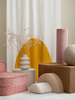 Wigiwama Pouffe set, pink mousse