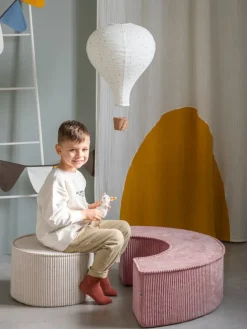 Wigiwama Pouffe set, pink mousse