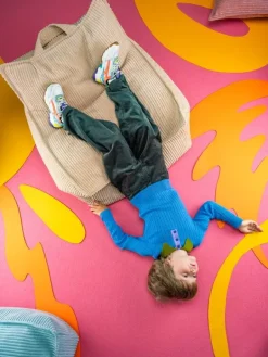 Wigiwama Square fotpall, peppermint green