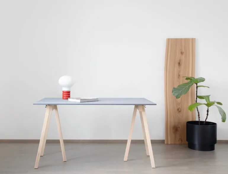 Wooden Treehorse benbockar, ask