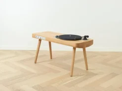 Wooden Turntable skivspelare, ek