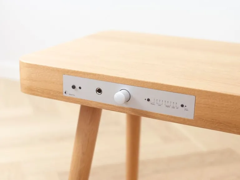 Wooden Turntable skivspelare, ek