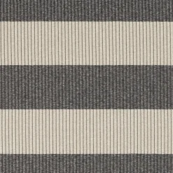 Woodnotes Big Stripe In-Out matta, melange grå - ljus sand