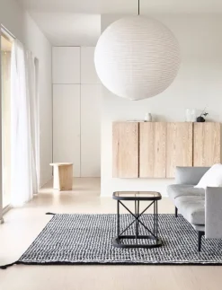 Woodnotes Grid matta, vit - svart